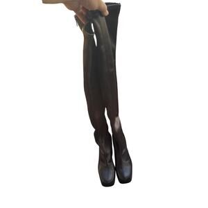 Katy Perry Black The Uplift Over the Knee Boot Size 6